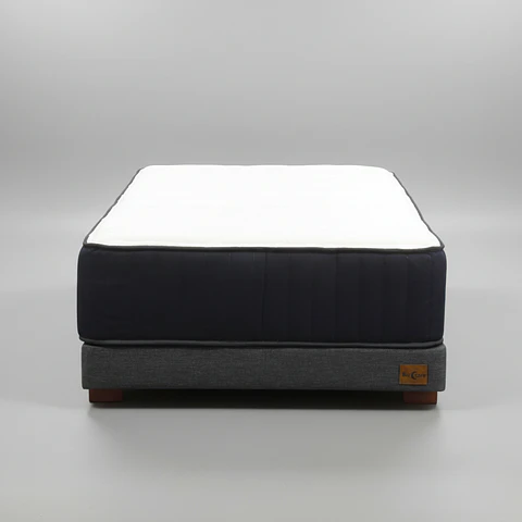 Cama 1 Plaza Box 13 cm + Colchon CIC - Patas De Madera 