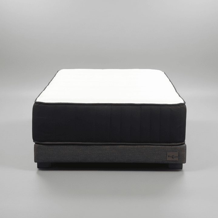 Cama 1 Plaza Box 13 cm + Colchon CIC - Patas De Madera  2