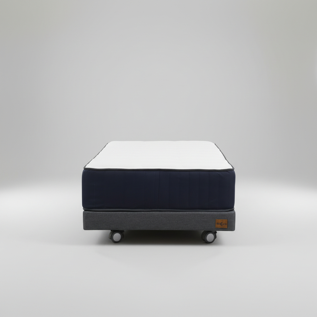 Cama 1 Plaza Box 13 cm + Colchon CIC - Ruedas A Eleccion 2