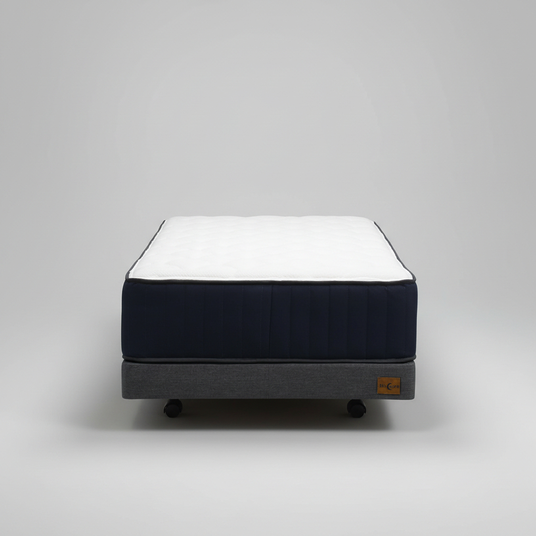 Cama 1 Plaza Box 13 cm + Colchon CIC - Ruedas A Eleccion 11