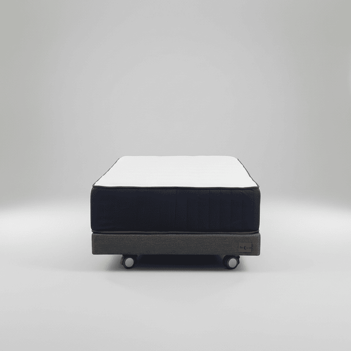 Cama 1.5 Plaza Box 13 cm + Colchon CIC - Ruedas A Eleccion 2