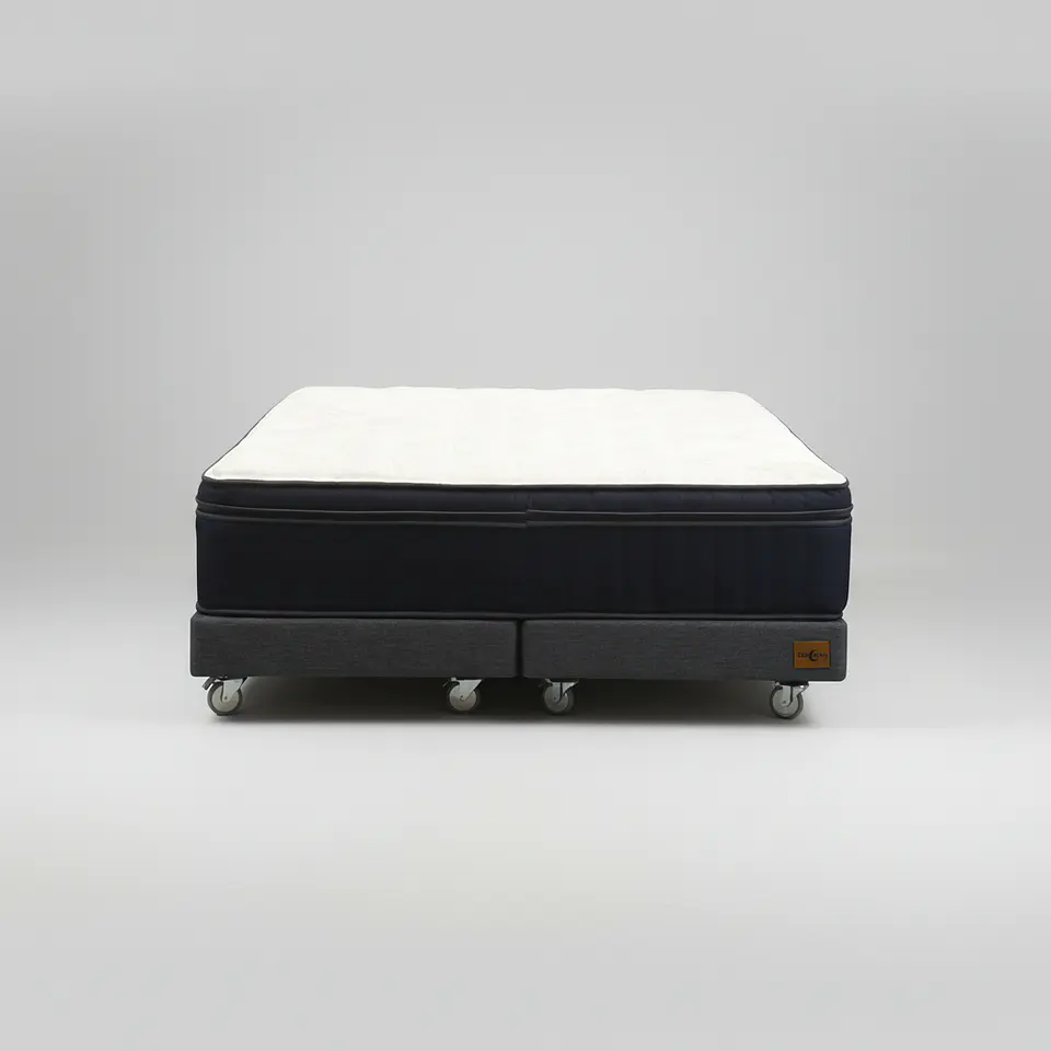 Cama King Box 13 cm + Colchon CIC - Ruedas A Eleccion 5