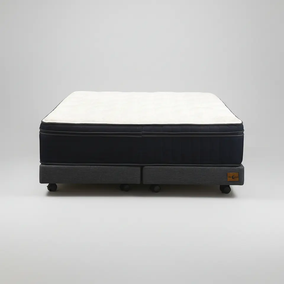 Cama King Box 13 cm + Colchon CIC - Ruedas A Eleccion 11