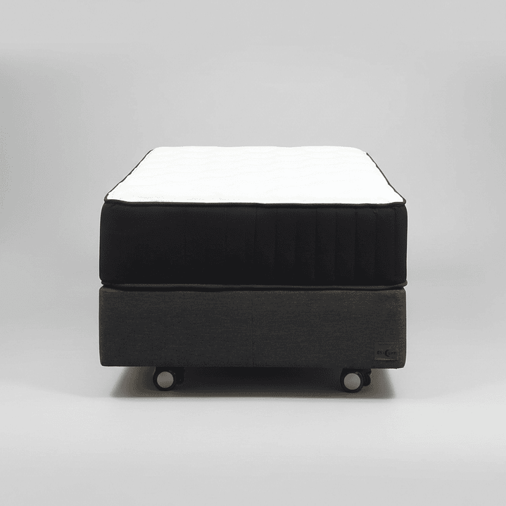 Cama 1 Plaza Box 30 cm + Colchon CIC - Ruedas A Eleccion 2
