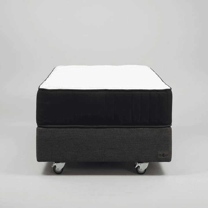 Cama 1 Plaza Box 30 cm + Colchon CIC - Ruedas A Eleccion 8