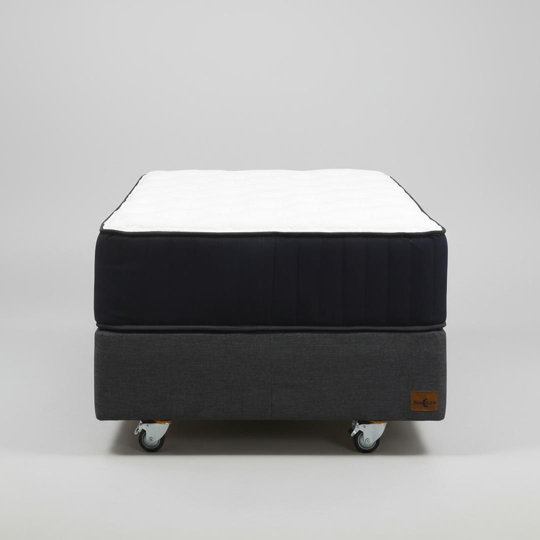 Cama 1.5 Plaza Box 30 cm + Colchon CIC - Ruedas A Eleccion 8