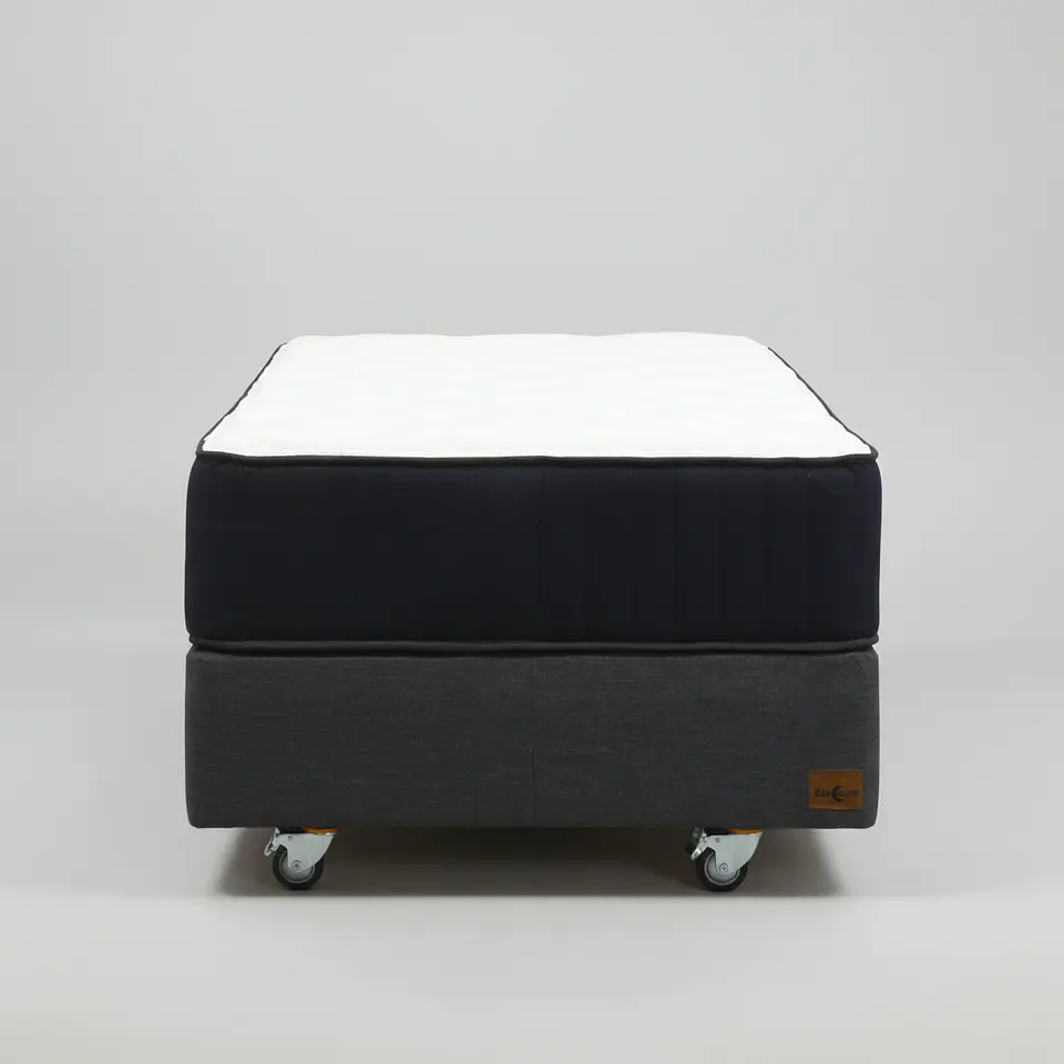Cama 1.5 Plaza Box 30 cm + Colchon CIC - Ruedas A Eleccion 8