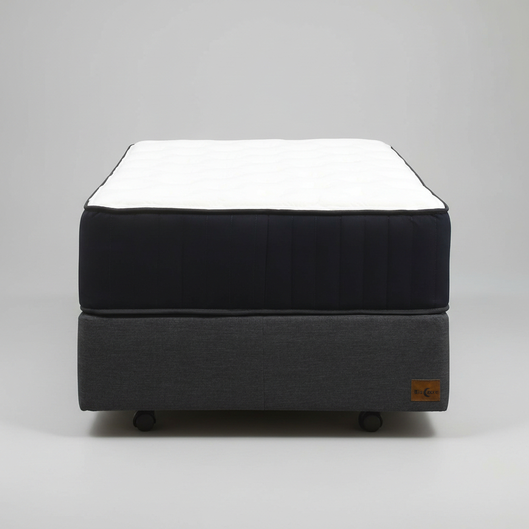 Cama 1.5 Plaza Box 30 cm + Colchon CIC - Ruedas A Eleccion 11