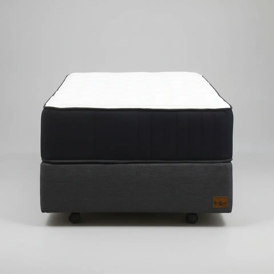 Cama 1.5 Plaza Box 30 cm + Colchon CIC - Ruedas A Eleccion 11