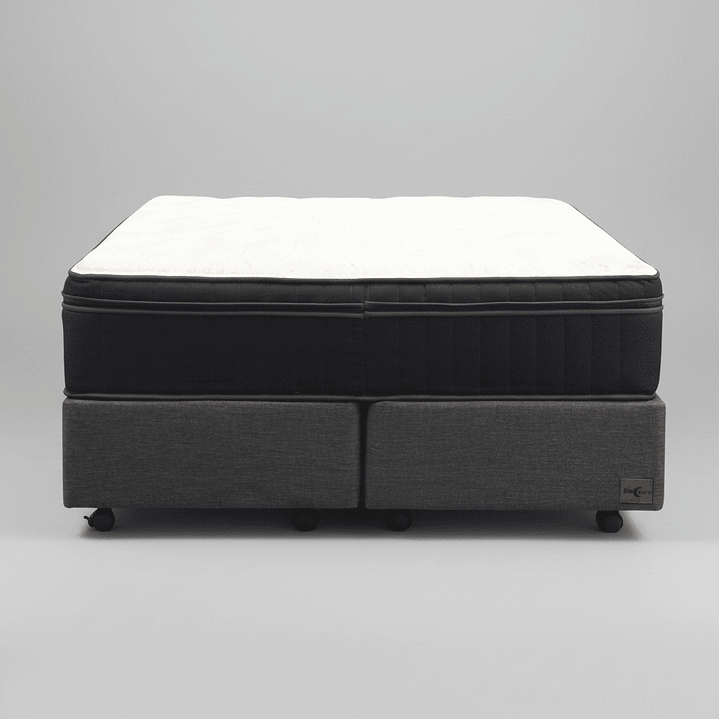 Cama De 2 Plaza Box 30 cm + Colchon CIC - Ruedas A Eleccion 11