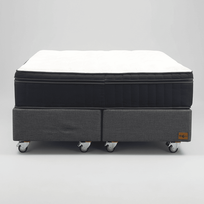 Cama Super King  Box 30 cm + Colchon CIC - Ruedas A Eleccion 8