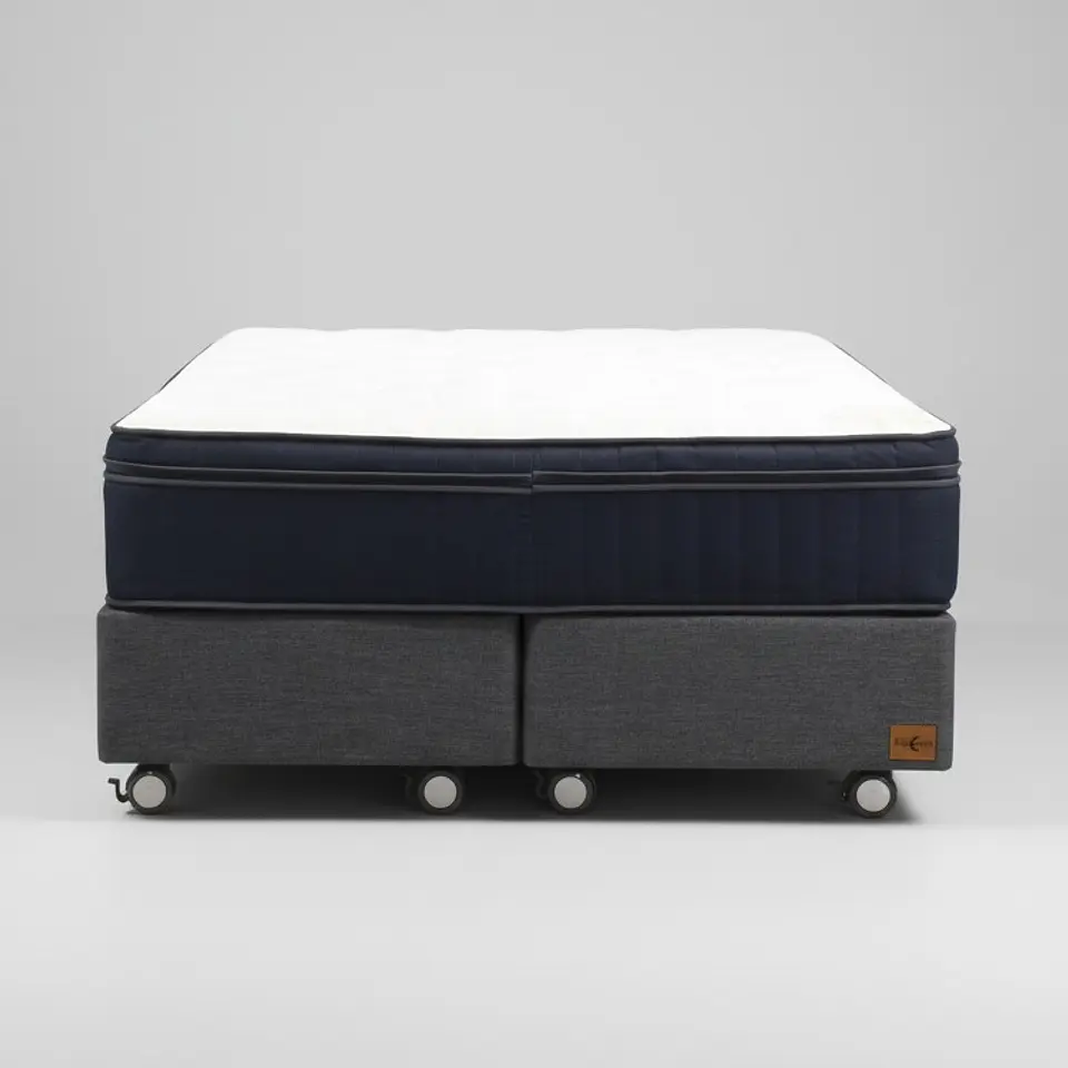 Cama King  Box 30 cm + Colchon CIC - Ruedas A Eleccion 2