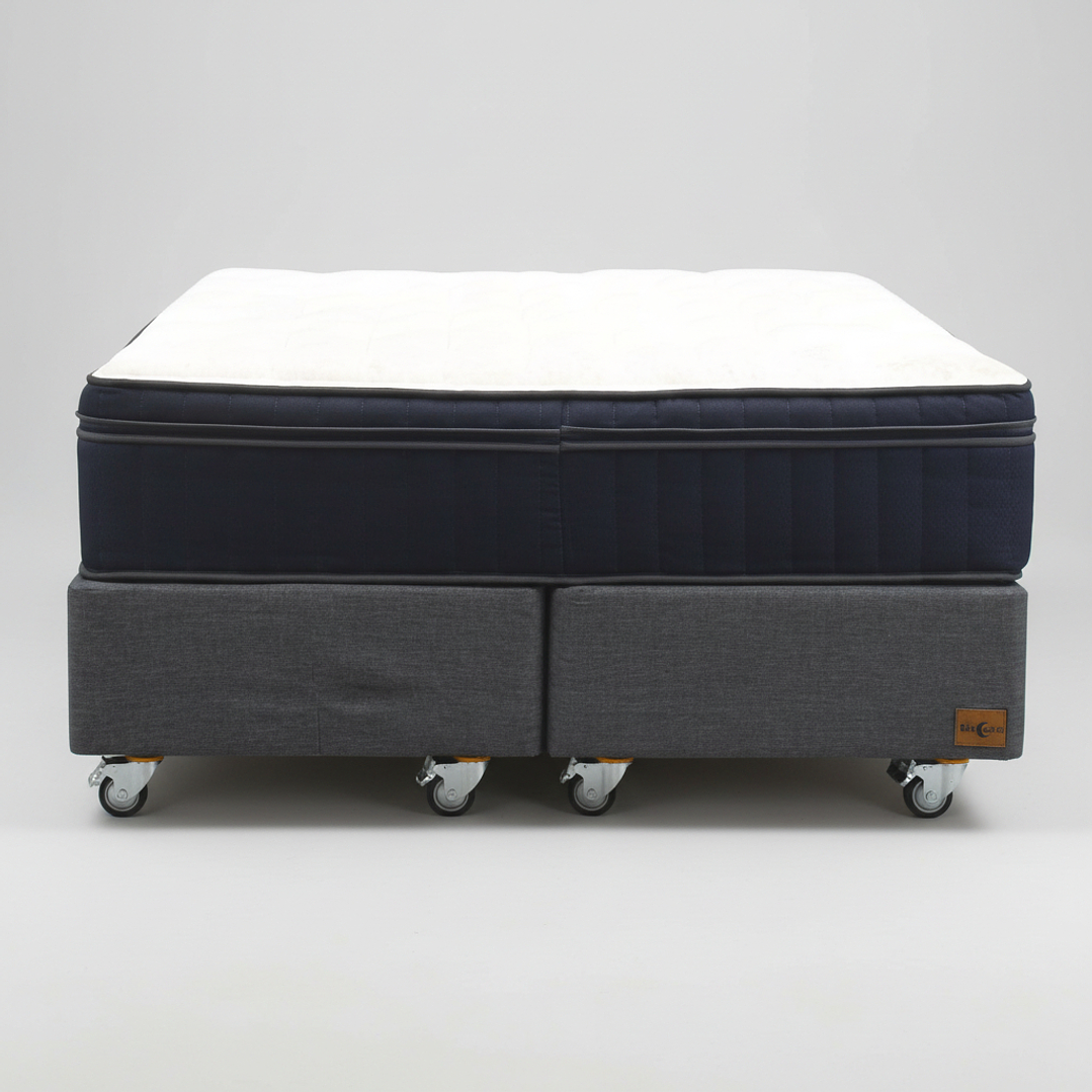 Cama King  Box 30 cm + Colchon CIC - Ruedas A Eleccion 8