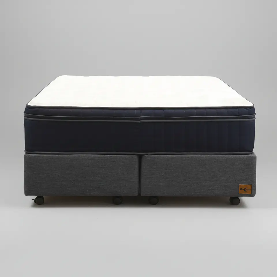 Cama King  Box 30 cm + Colchon CIC - Ruedas A Eleccion 11
