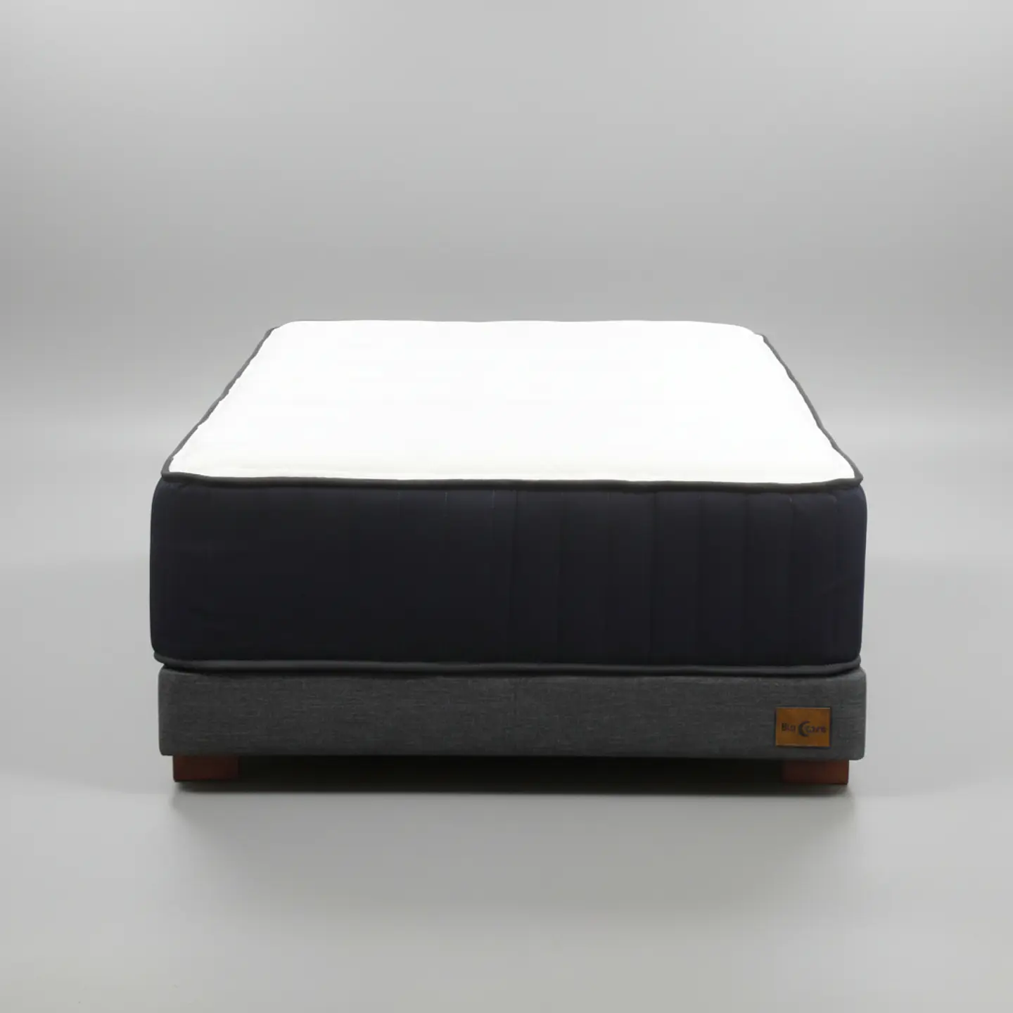 Cama 1.5 Plaza Box 13 cm + Colchon CIC - Patas De Madera  2