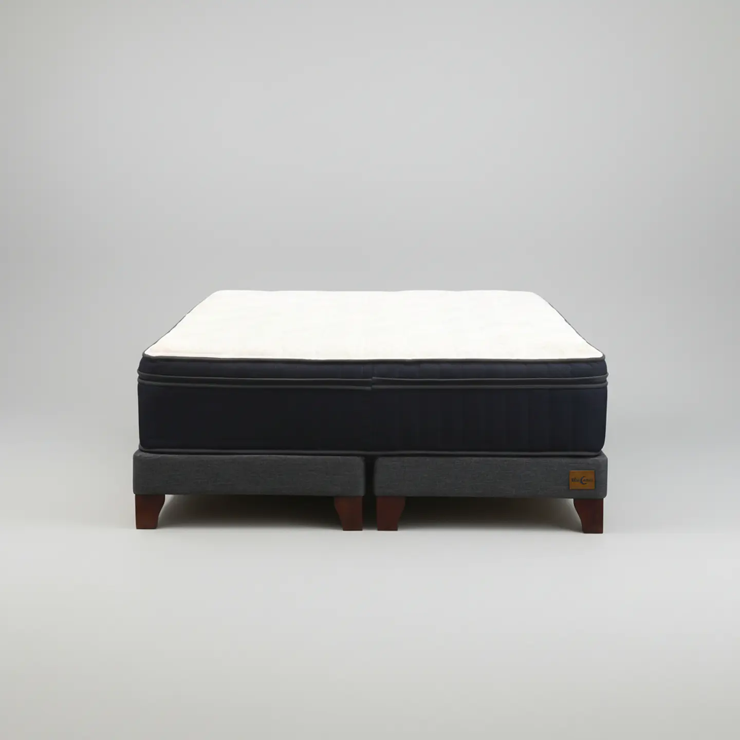 Cama King Box 13 cm + Colchon CIC - Patas De Madera  5