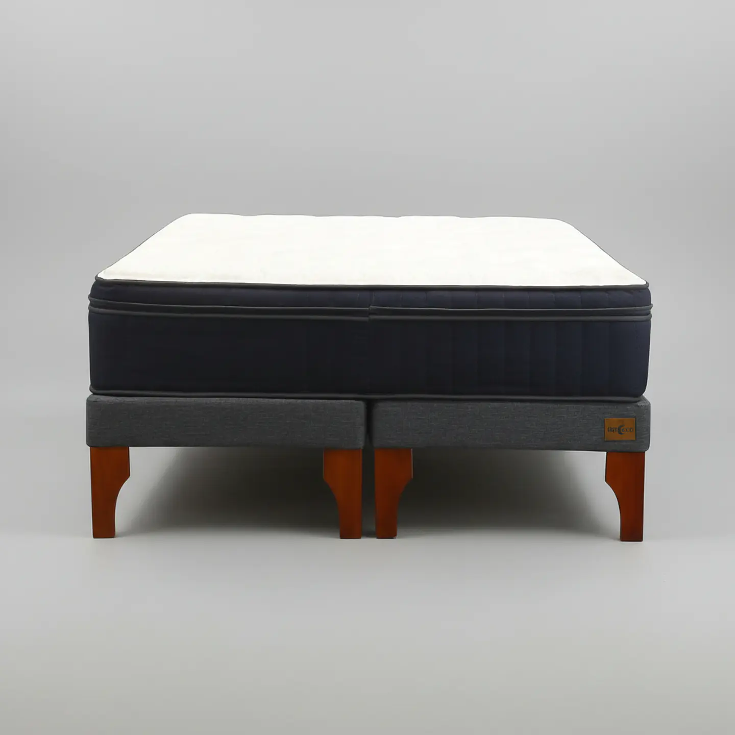 Cama King Box 13 cm + Colchon CIC - Patas De Madera  11