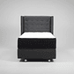 Cama 1 Plaza Box 30 cm + Colchon CIC Con Respaldo - Ruedas A Eleccion - Miniatura 2
