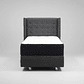 Cama 1 Plaza Box 30 cm + Colchon CIC Con Respaldo - Ruedas A Eleccion - Miniatura 5