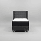 Cama 1 Plaza Box 30 cm + Colchon CIC Con Respaldo - Ruedas A Eleccion - Miniatura 8