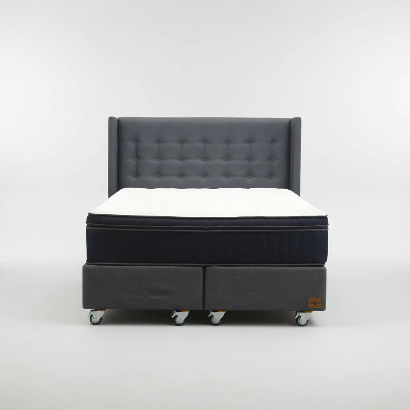 Cama Super King Box 30 cm + Colchon CIC Con Respaldo - Ruedas A Eleccion 8