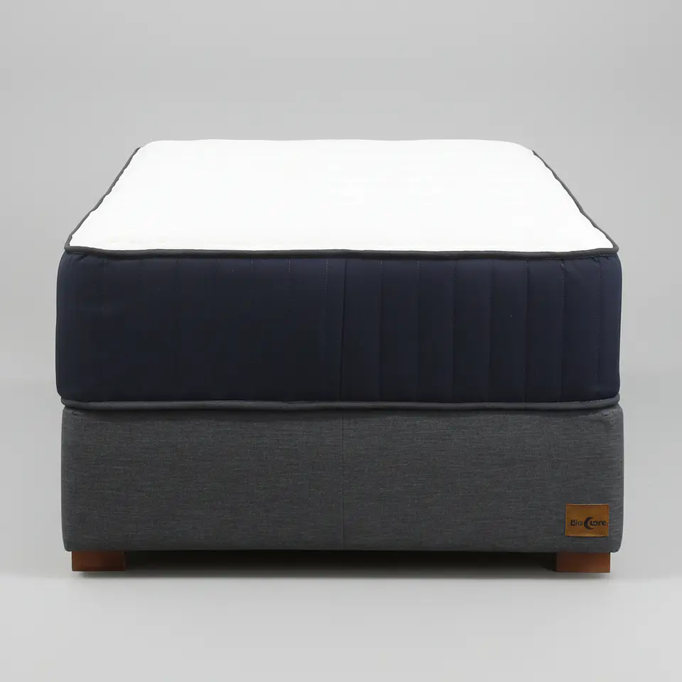 Cama 1 Plaza Box 30 cm + Colchon CIC - Patas De Madera 3