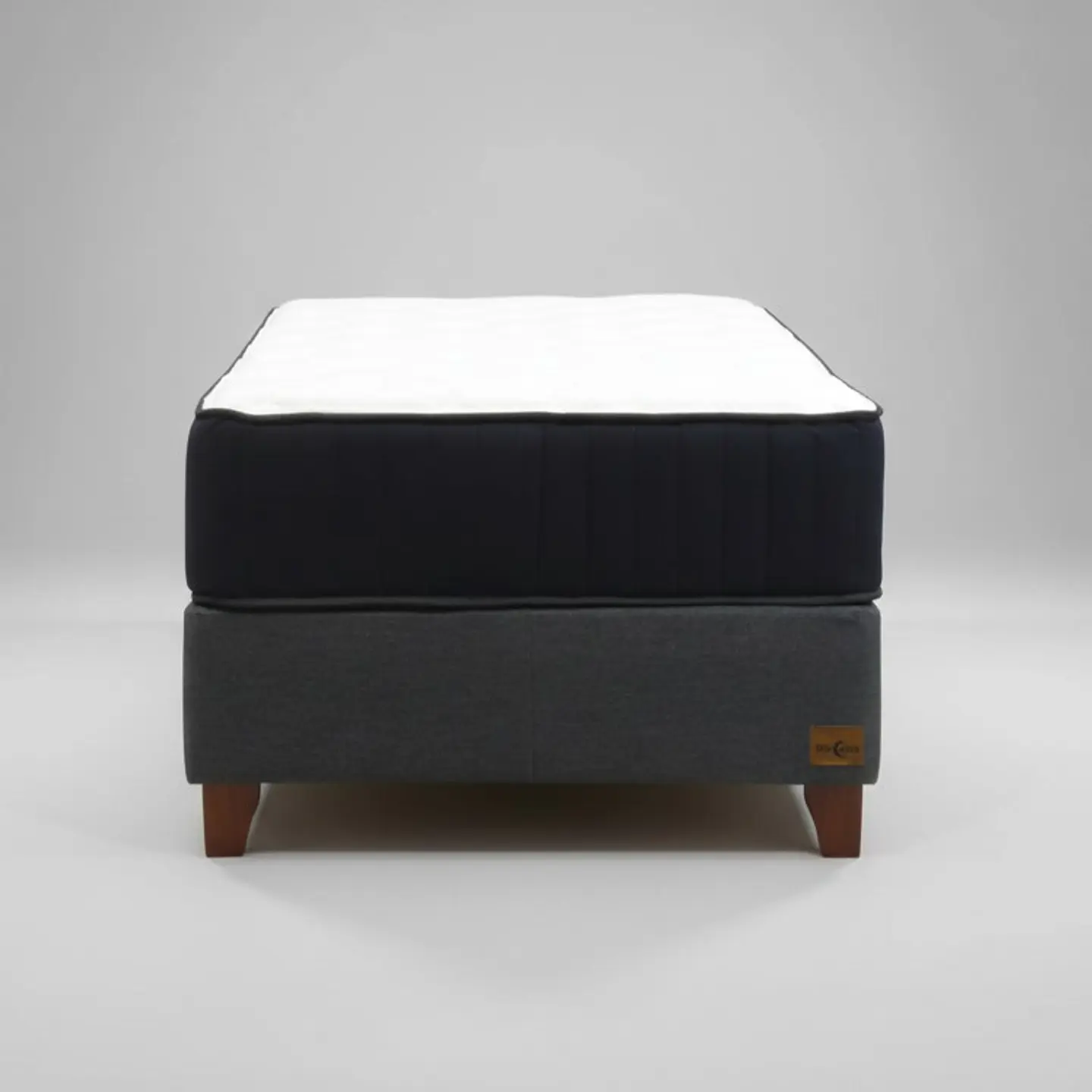 Cama 1.5 Plaza Box 30 cm + Colchon CIC - Patas De Madera 6