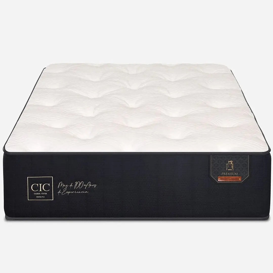 Cama 1 Plaza Box 30 cm + Colchon CIC - Patas De Madera 10
