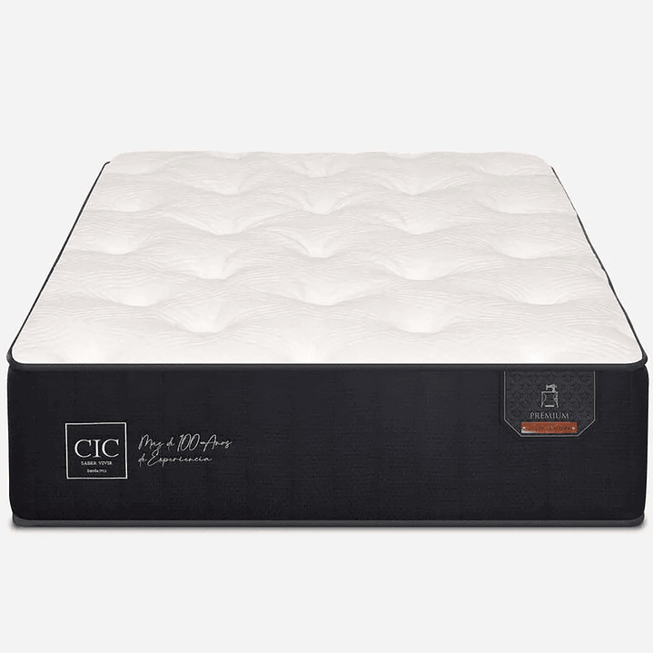 Cama 1 Plaza Box 30 cm + Colchon CIC - Patas De Madera 10