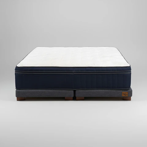 Cama King Box 8 cm + Colchon CIC - Patas De Madera
