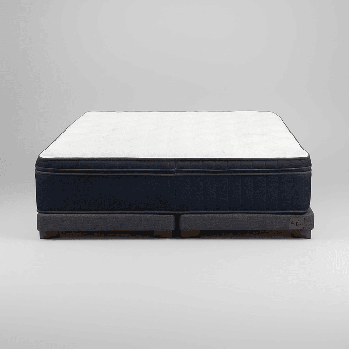Cama King Box 8 cm + Colchon CIC - Patas De Madera 2
