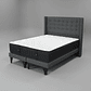 Cama Super King Box 8 cm Colchon CIC + Respaldo + Patas De Madera - Miniatura 8