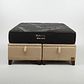 Cama Baul 2 Plazas + Colchon Black Prime - Modelo Uno / Con Patas De Madera (Beige) - Miniatura 5