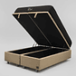 Cama Baul King + Colchon Black Prime - Modelo Uno / Ruedas A Eleccion (Beige) - thumbnail 5