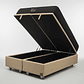 Cama Baul King + Colchon Black Prime - Modelo Uno / Ruedas A Eleccion (Beige) - thumbnail 8