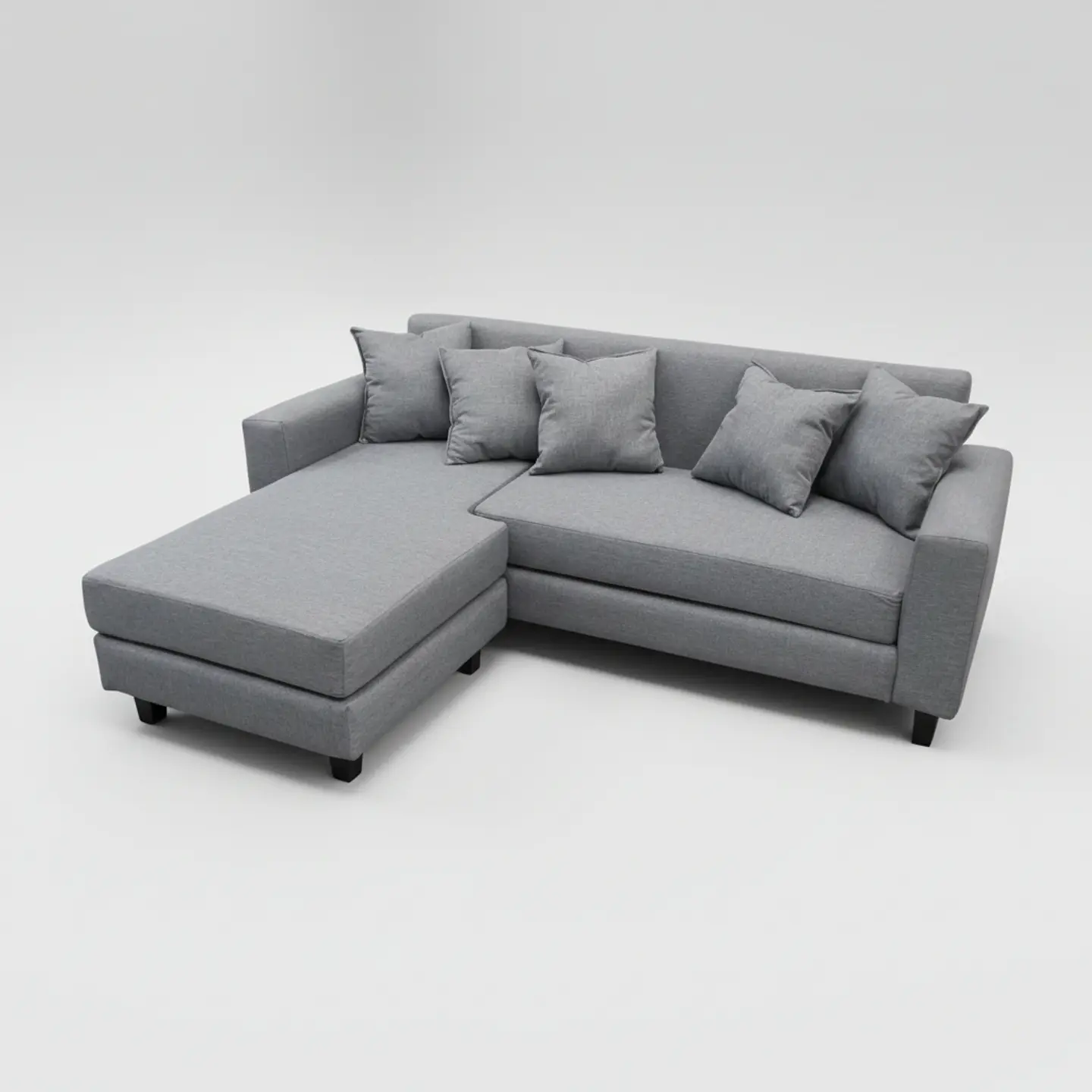 Sofa Seccional Bloccare 3  Cuerpos - Tela Verona Gris 3