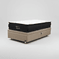 Cama Baul 1.5 Plaza + Colchon Black Prime - Modelo Dos / Ruedas A Eleccion (Beige) - Miniatura 4