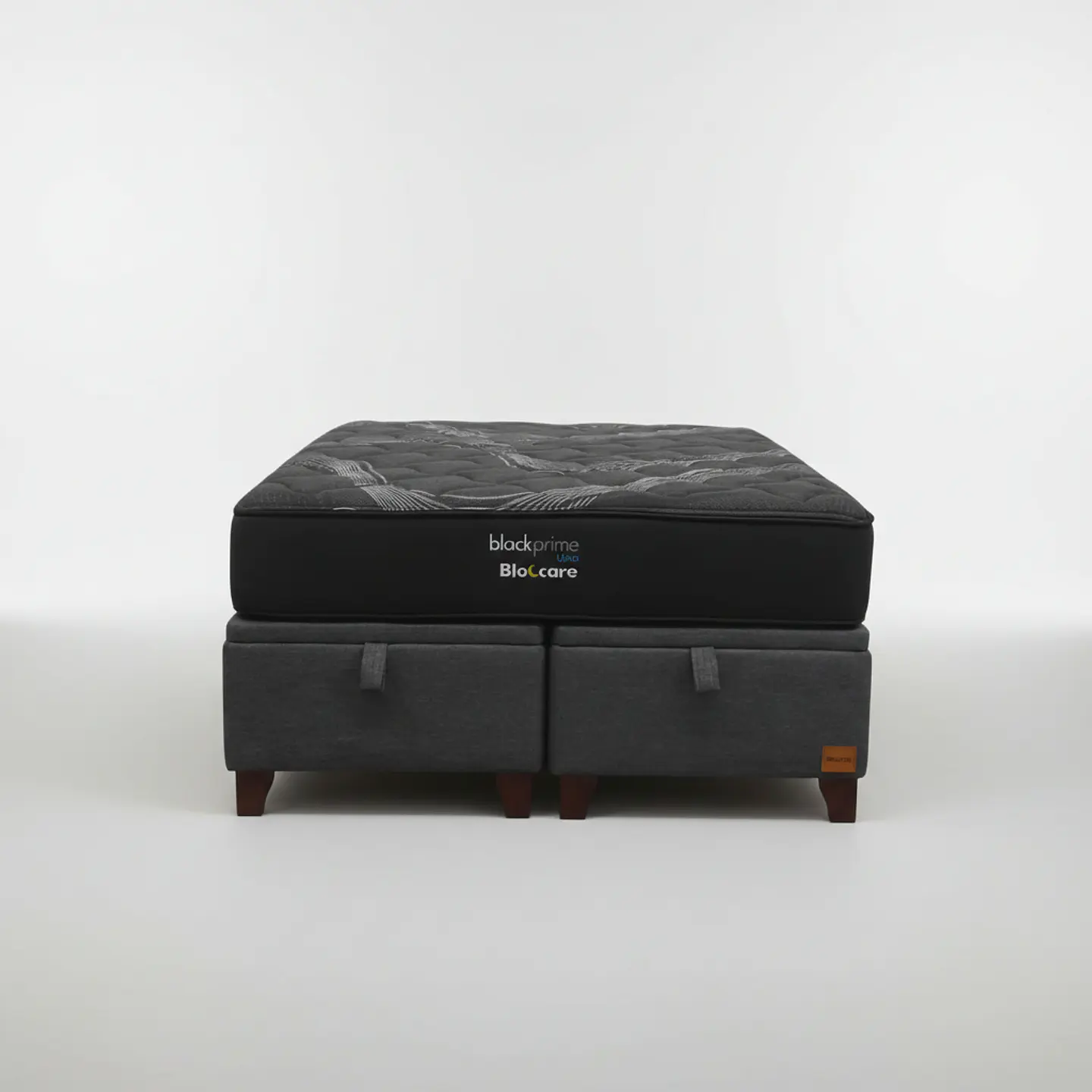 Cama Baul King + Colchon Black Prime - Modelo Uno / Con Patas De Madera  6