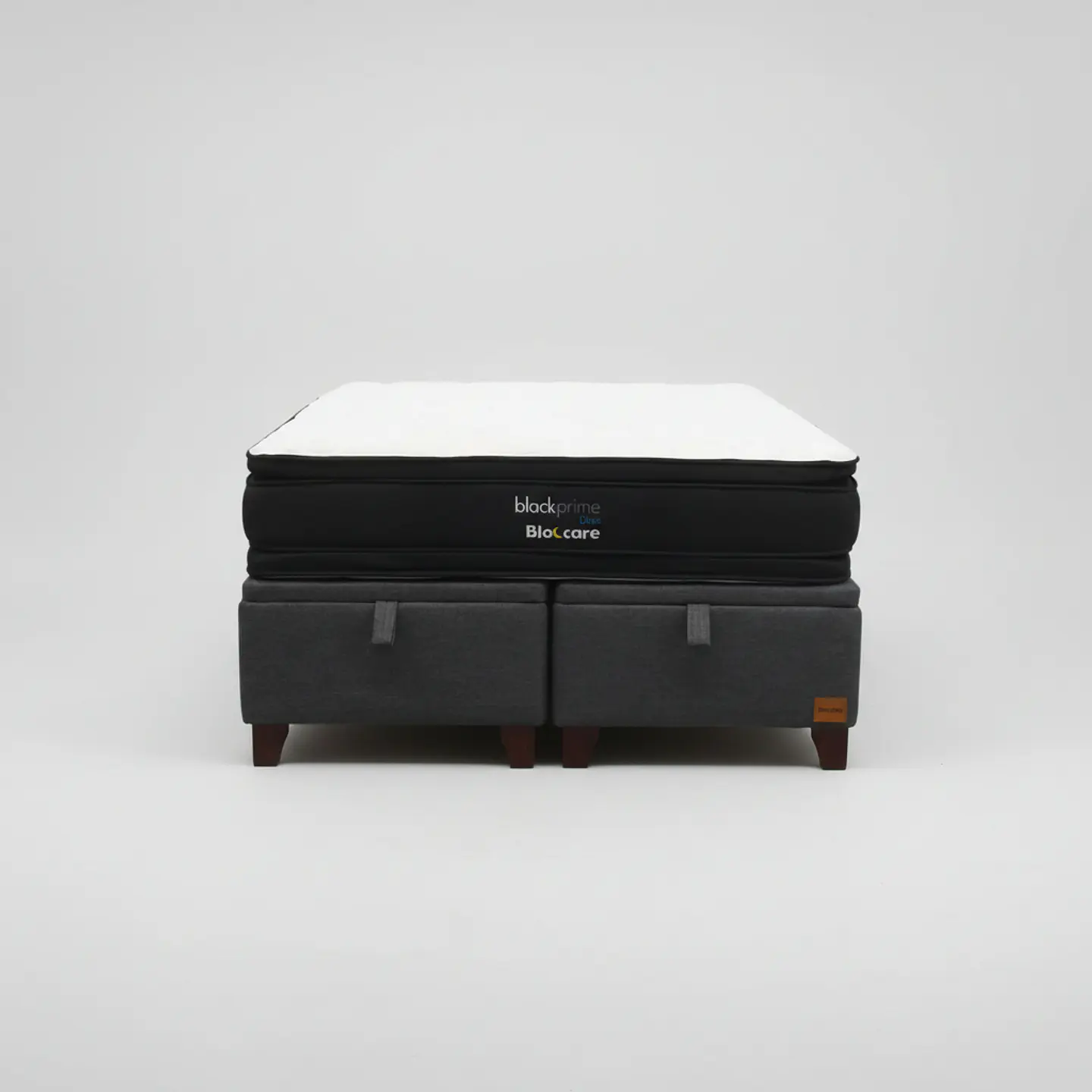 Cama Baul 2 Plazas + Colchon Black Prime - Modelo Dos / Con Patas De Madera 6