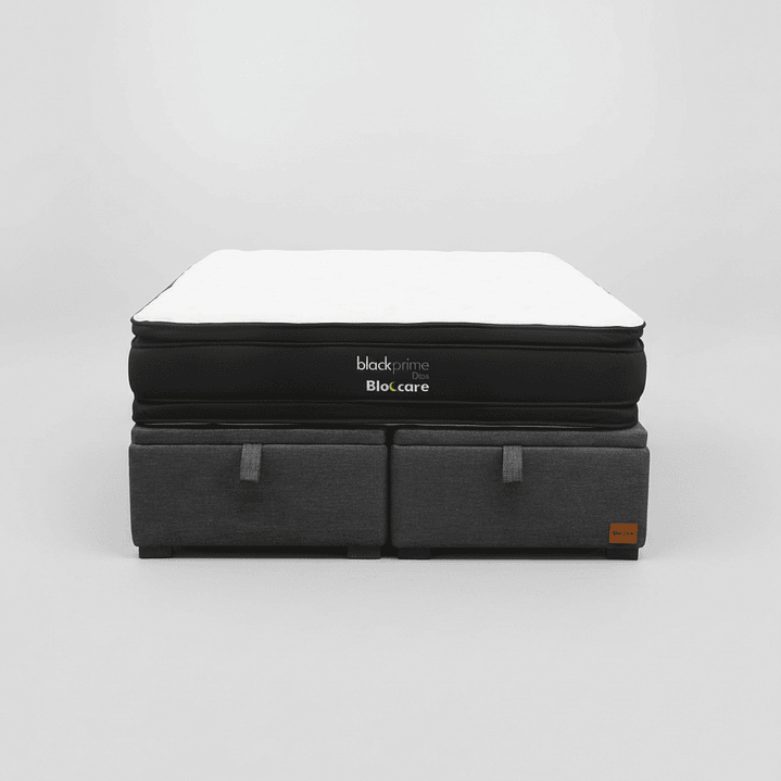 Cama Baul Super King + Colchon Black Prime - Modelo Dos / Con Patas De Madera 2