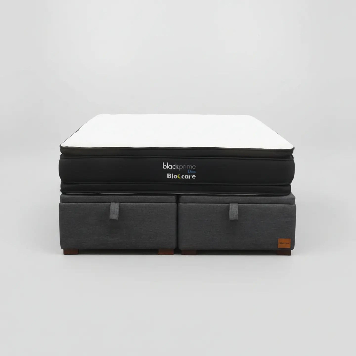 Cama Baul Super King + Colchon Black Prime - Modelo Dos / Con Patas De Madera 2