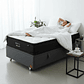 Cama Baul 1.5 Plaza + Colchon Black Prime - Modelo Dos / Ruedas A Eleccion (Gris) - Miniatura 1