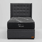 Cama Baul 1.5 Plaza + Colchon Black Prime - Modelo Uno + Respaldo / Con Patas  - Miniatura 2