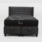 Cama Baul 2 Plazas + Colchon Black Prime - Modelo Uno + Respaldo / Con Patas  - Miniatura 5