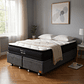 Cama Baul 2 Plaza + Colchon Black Prime - Modelo Dos / Ruedas A Eleccion (Gris) - Miniatura 1