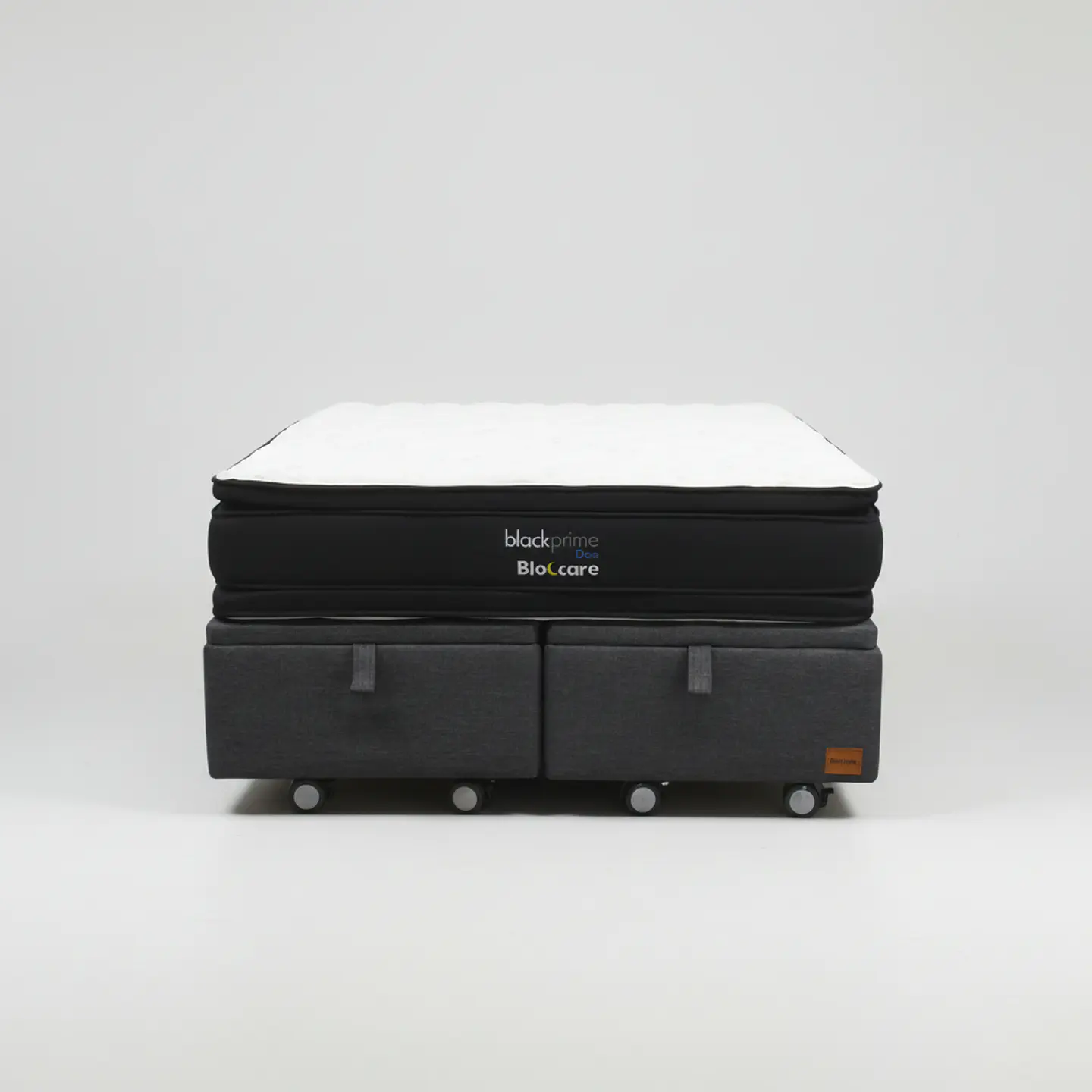 Cama Baul Super King + Colchon Black Prime - Modelo Dos / Ruedas A Eleccion (Gris) 2