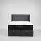 Cama Baul 2 Plazas + Colchon Black Prime - Modelo Dos + Respaldo / Con Patas - Miniatura 2