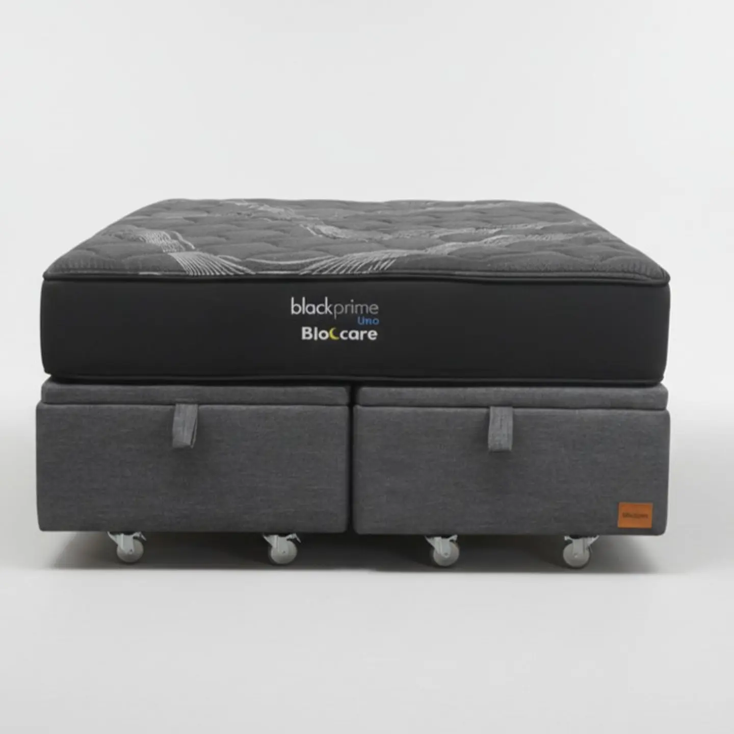 Cama Baul Super King + Colchon Black Prime - Modelo Uno / Ruedas A Eleccion (Gris) 5