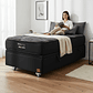 Cama Baul 1 Plaza + Colchon Black Prime - Modelo Uno / Ruedas A Eleccion (Negro) - Miniatura 7