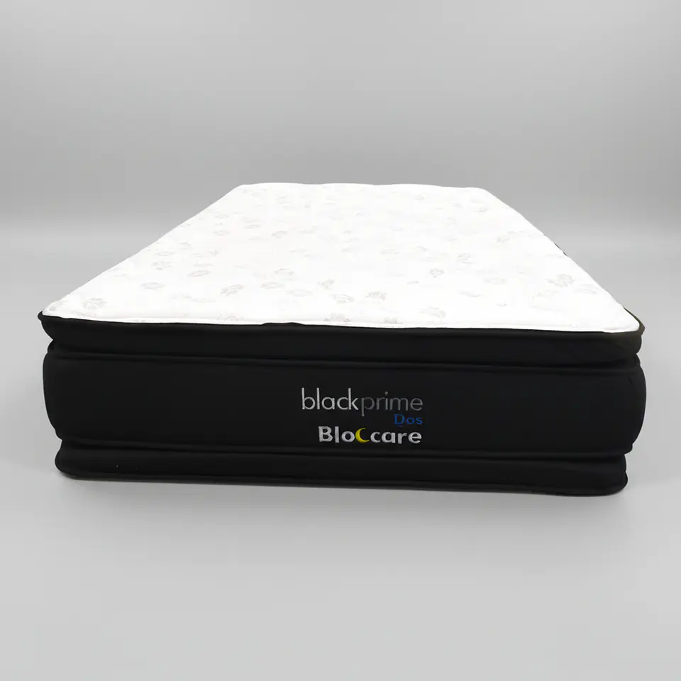Cama Baul 1 Plaza + Colchon Black Prime - Modelo Uno / Ruedas A Eleccion (Negro) 12